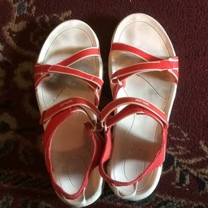 Red Teva Sandals